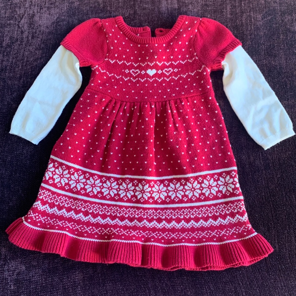 Baby girls knit dress 18-24 mo